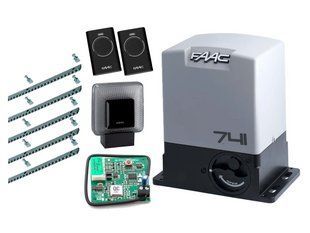 Автоматика для відкатних воріт FAAC 741 KIT (стулка до 900 кг) Сигнальна лампа, 2 шт., 5 м 1237591165 фото