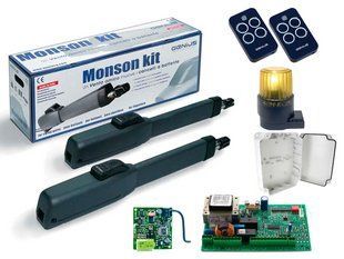 Автоматика для распашных ворот FAAC GENIUS MONSON KIT Mistral 300 (створка до 3м) Сигнальная лампа, 2 шт. 1206674893 фото