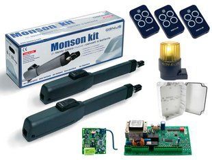 Автоматика для распашных ворот FAAC GENIUS MONSON KIT Mistral 300 (створка до 3м) Сигнальная лампа, 3 шт. 1206674894 фото