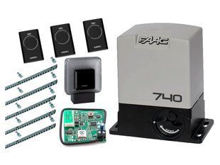 Автоматика для відкатних воріт FAAC 740 KIT (стулка до 500 кг) Сигнальна лампа, 3 шт., 5 м 1237555126 фото