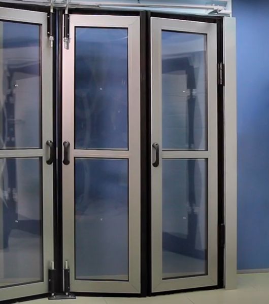 Панорамные промышленные ворота DoorHan IFG-P складные без нижней направляющей 1098537545 фото