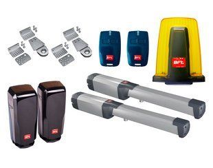 BFT PHOBOS BT A40 KIT &mdash; автоматика для розпашних воріт стулка до 4м Фотоелементи + лампа, Комплект на 2 привода, 2 шт. 1200596549 фото