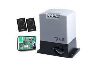 FAAC 741 KIT автоматика для откатных ворот (створка до 900 кг) Без аксессуаров, 2 шт., Без зубчатой рейки 1237591139 фото