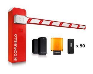 Автоматический шлагбаум Comunello LT500 KIT стрела прямоугольная 4м Без модуля, Фотоэлементы + лампа, 50 шт. 1320692543 фото