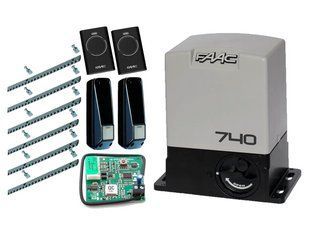 FAAC 740 KIT aвтоматика для откатных ворот (створка до 500 кг) Фотоэлементы, 2 шт., 6 м 1237555111 фото